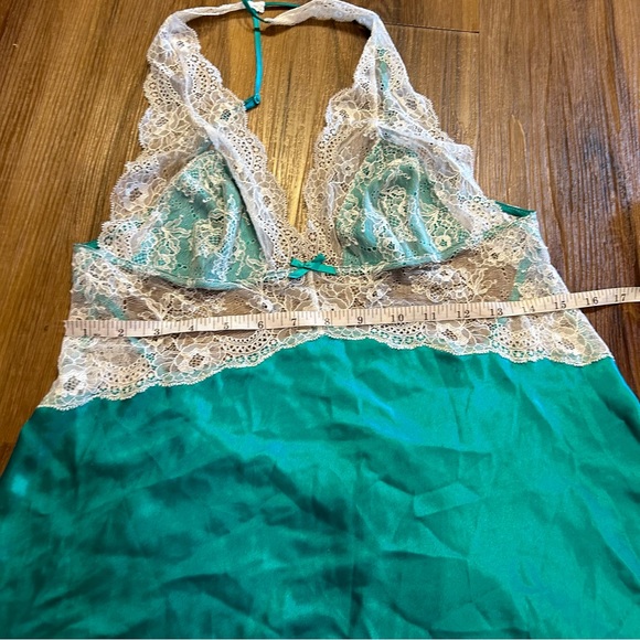 Victoria’s Secret Green Lace Slip Dress Size large - Picture 4 of 7